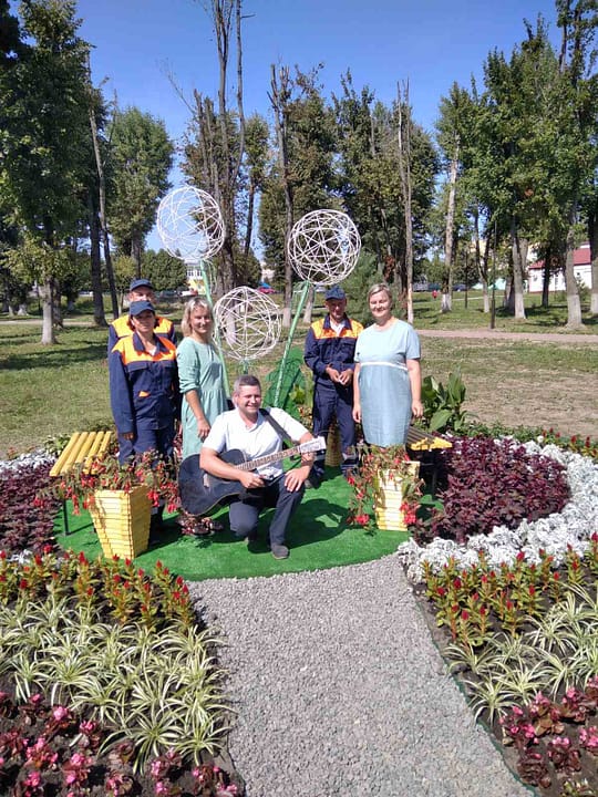 19 августа 2022 года в г.п. Большая Берестовица прошел областной конкурс среди работников зелёного строительства » Цветочные краски «Дажынкi 2022»